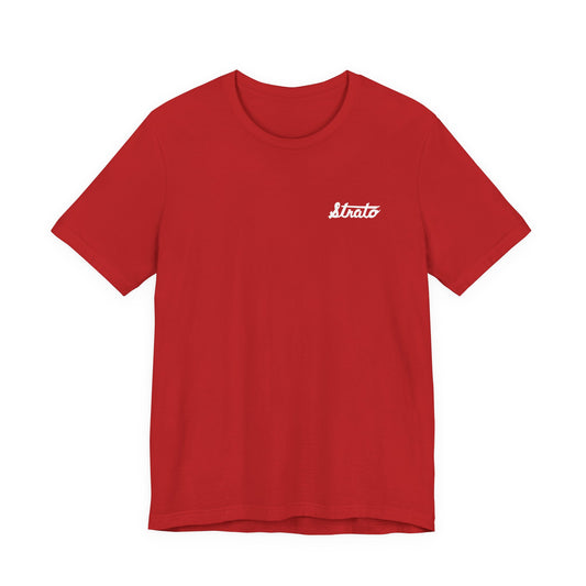 Strato Script Logo - Bella + Canvas 3001 brand