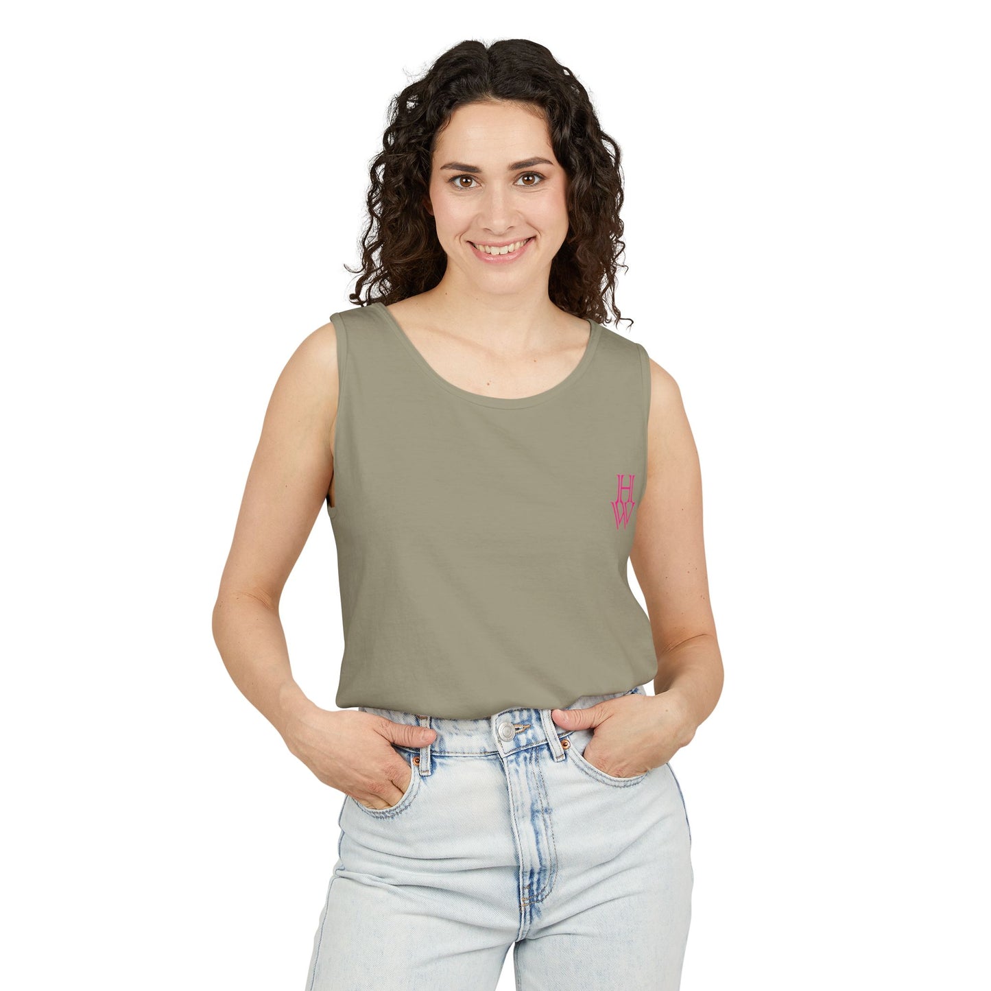 HW Unisex Garment-Dyed Tank Top - Highlighter Wednesday