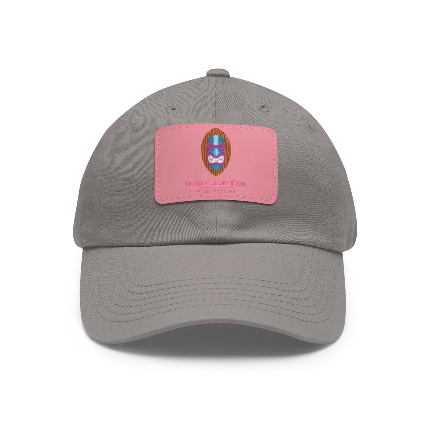 HW Personalized Dad Hat with Faux Leather Patch - Highlighter Wednesday