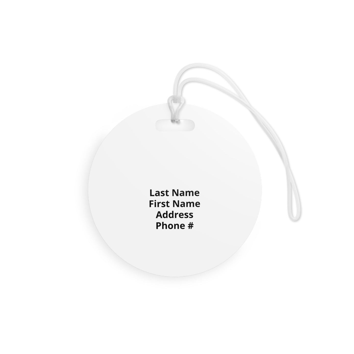 HW Luggage Tag — Personalized Travel ID Printify