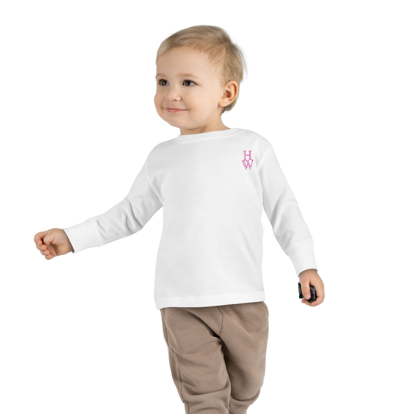 HW Toddler Long-Sleeve Tee - Highlighter Wednesday