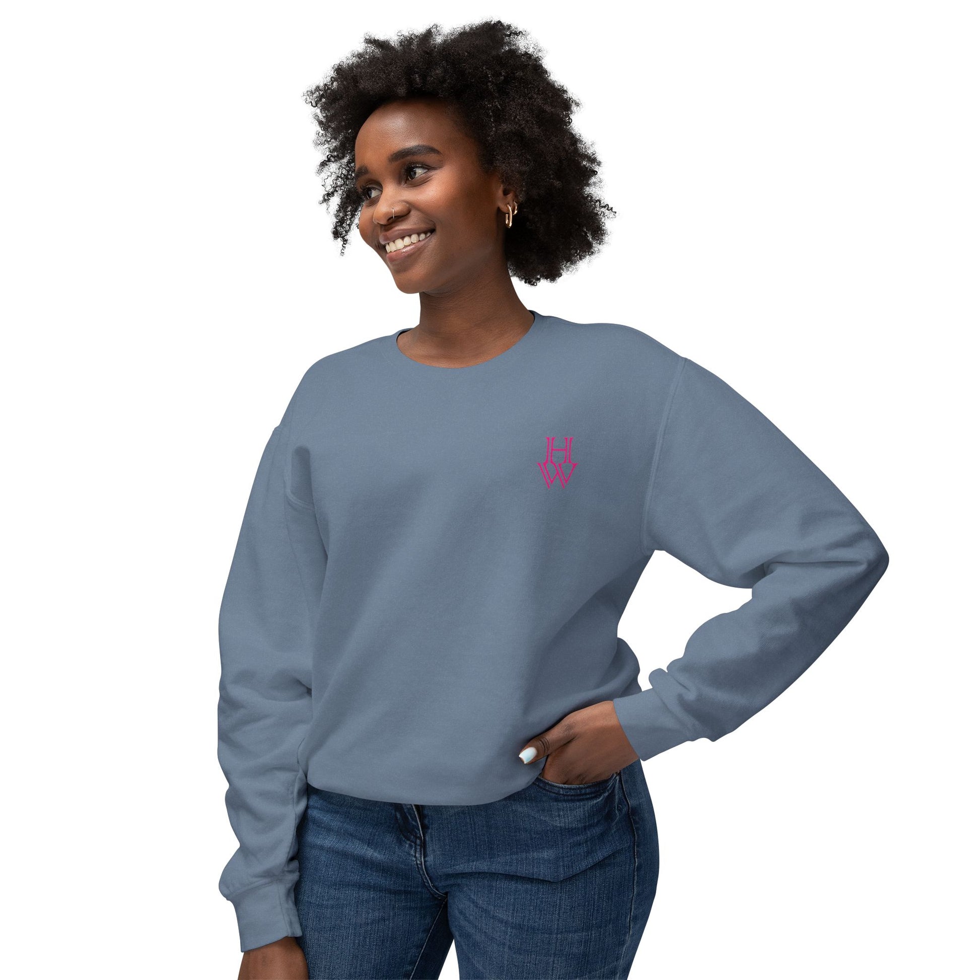 HW 100% Ring-Spun Cotton Crewneck Sweatshirt - Highlighter Wednesday