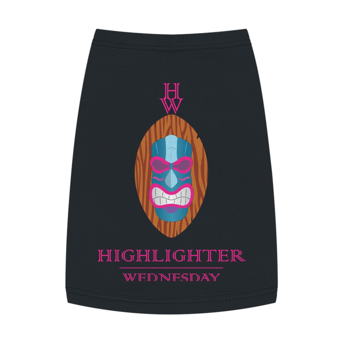 HW Pawfect Cotton Pet Tank - Highlighter Wednesday