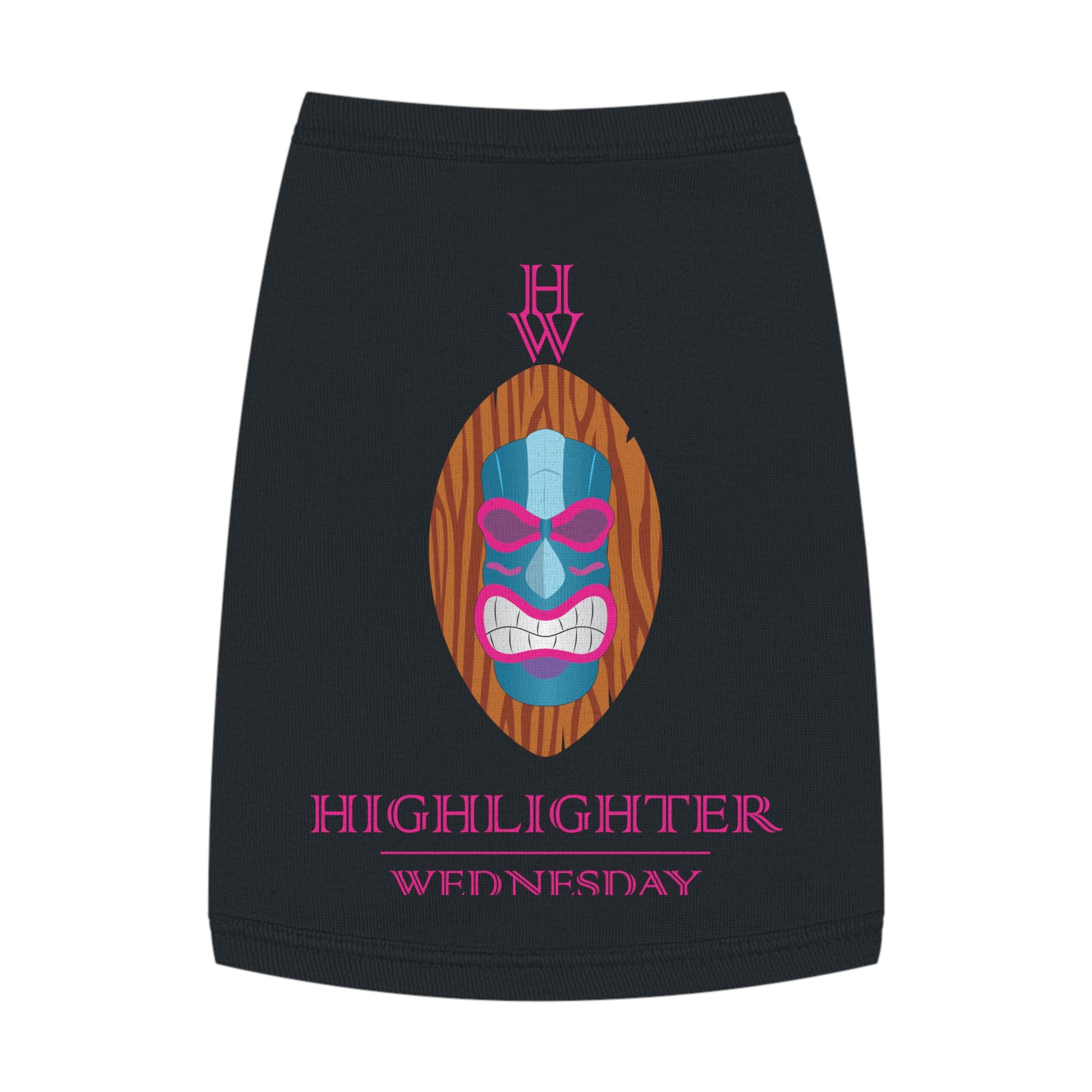 HW Pawfect Cotton Pet Tank - Highlighter Wednesday