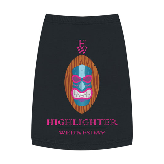 HW Pawfect Cotton Pet Tank - Highlighter Wednesday