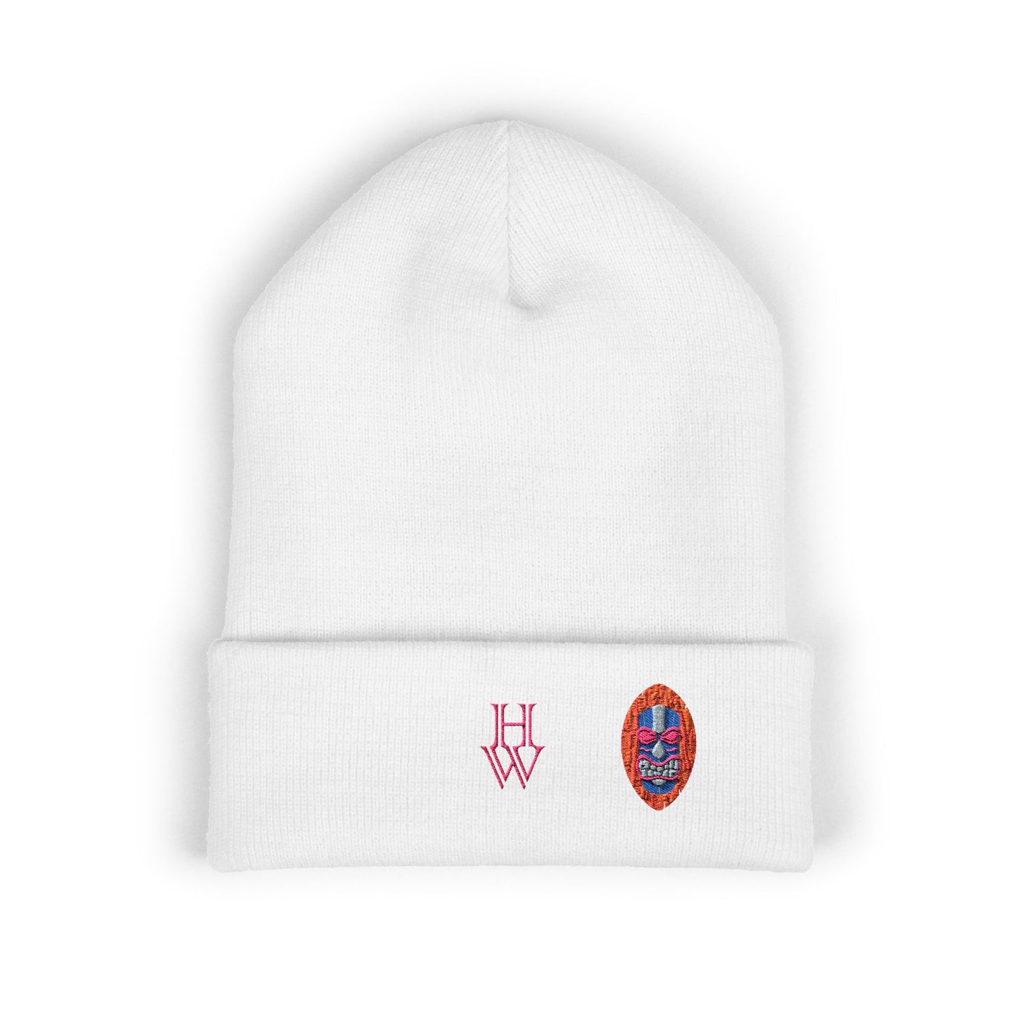 HW Embroidered Cuffed Beanie - Highlighter Wednesday