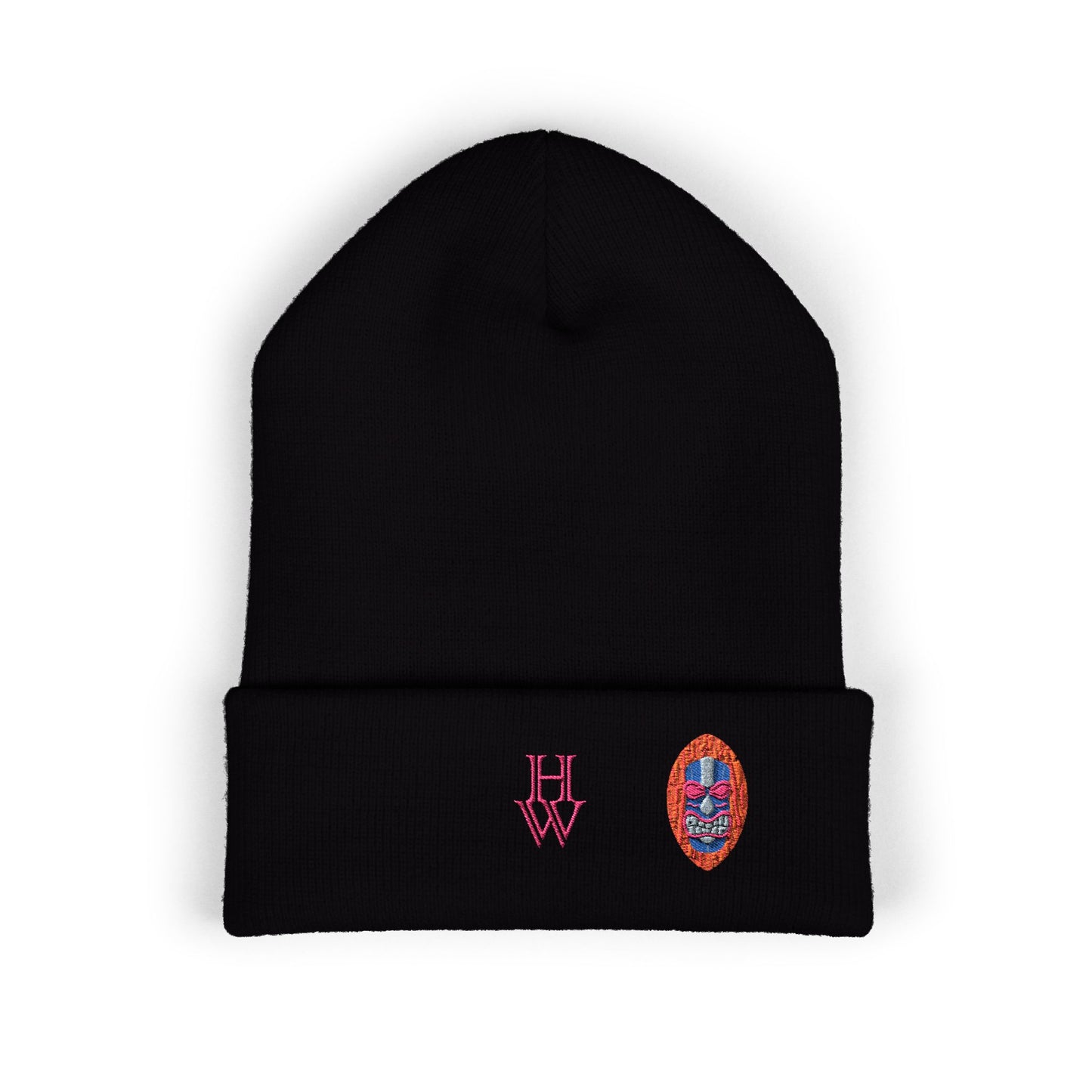 HW Embroidered Cuffed Beanie - Highlighter Wednesday