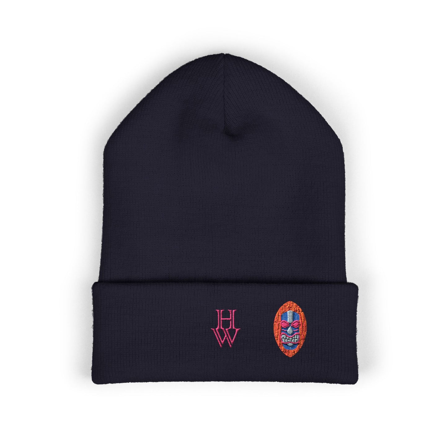 HW Embroidered Cuffed Beanie - Highlighter Wednesday