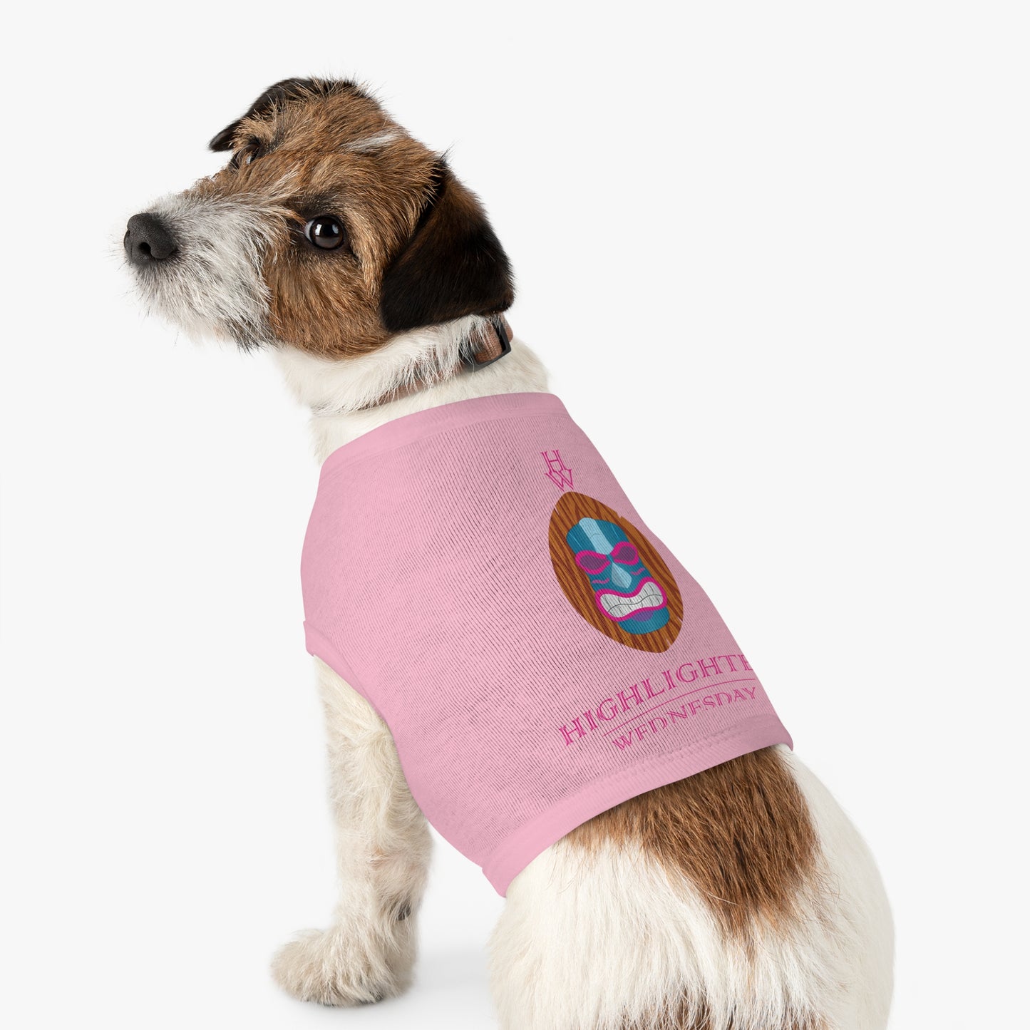 HW Pawfect Cotton Pet Tank - Highlighter Wednesday