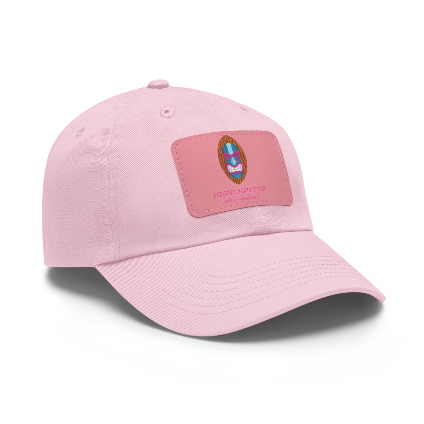 HW Personalized Dad Hat with Faux Leather Patch - Highlighter Wednesday