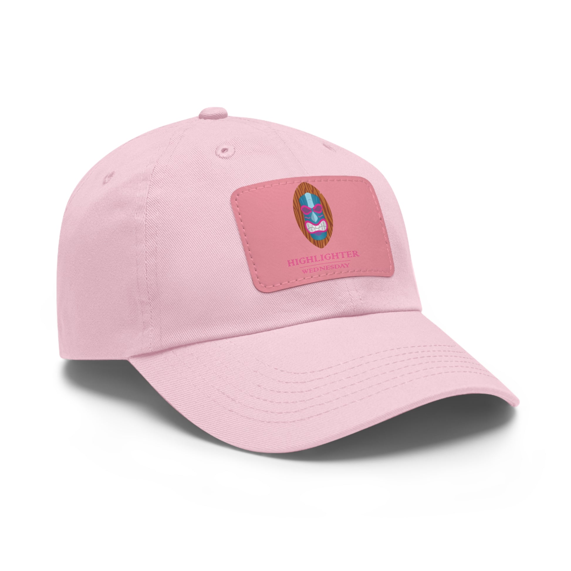 HW Personalized Dad Hat with Faux Leather Patch - Highlighter Wednesday