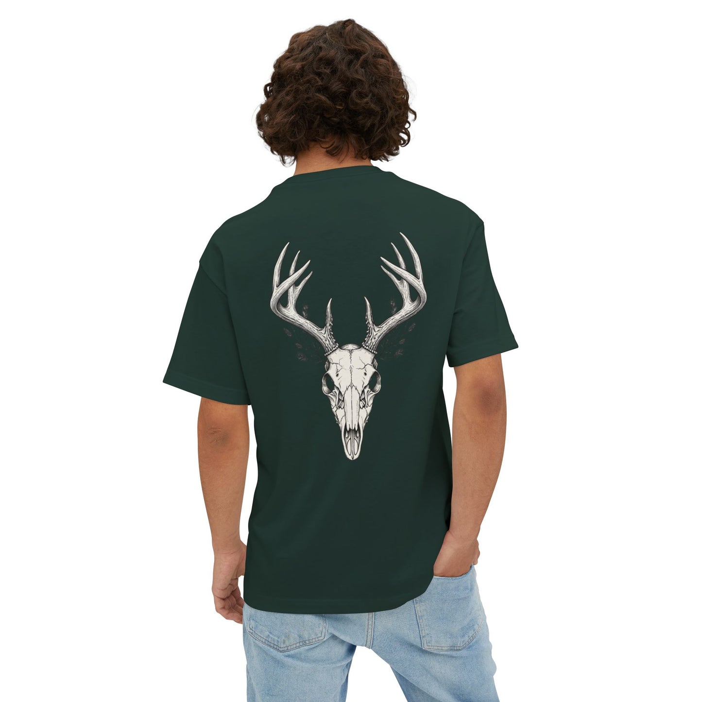 HW Antler Oversized Tee - Highlighter Wednesday
