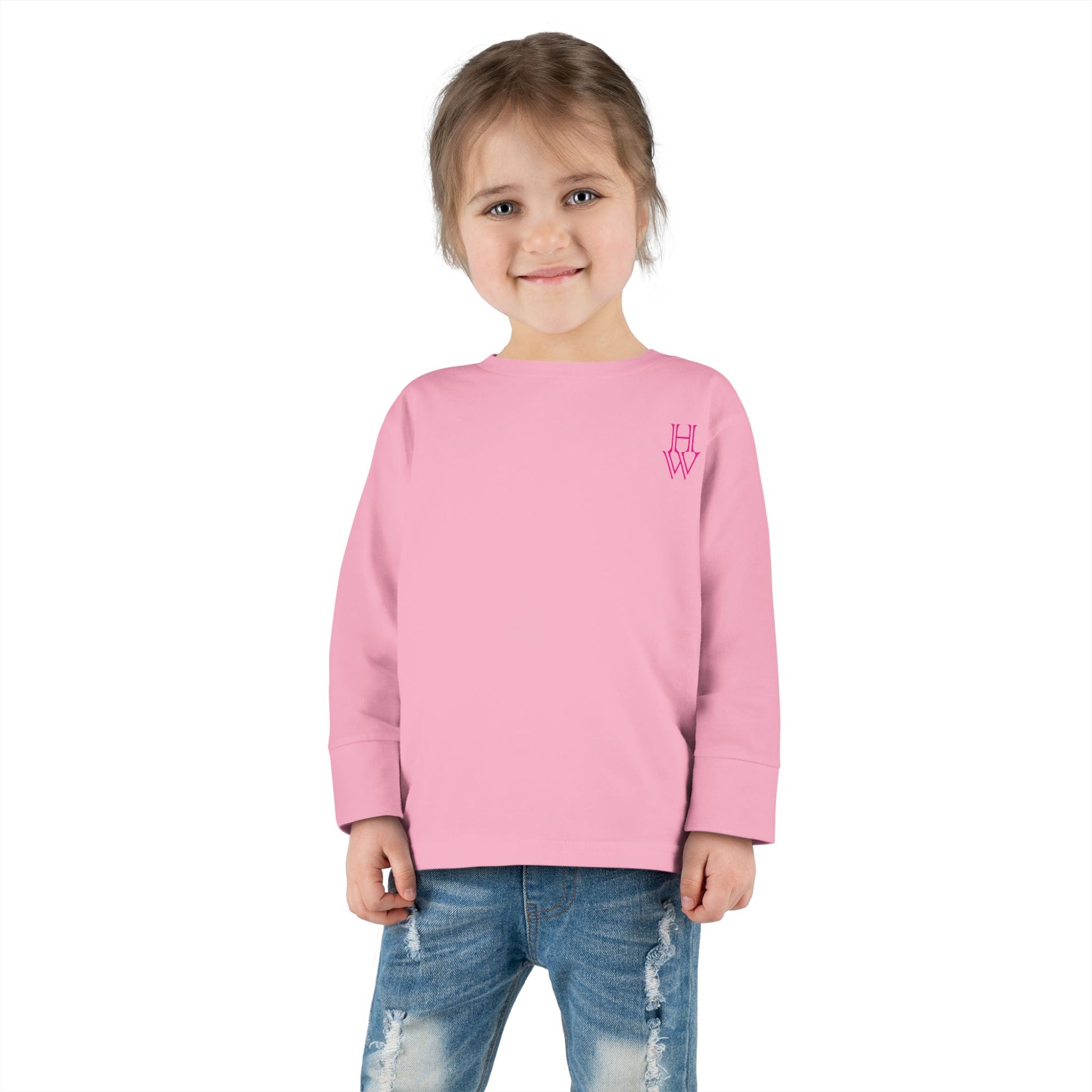 HW Toddler Long-Sleeve Tee - Highlighter Wednesday