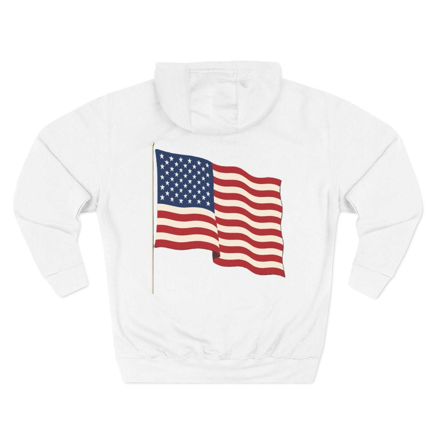 HW Patriotic Fleece Hoodie - Veterans Day Printify
