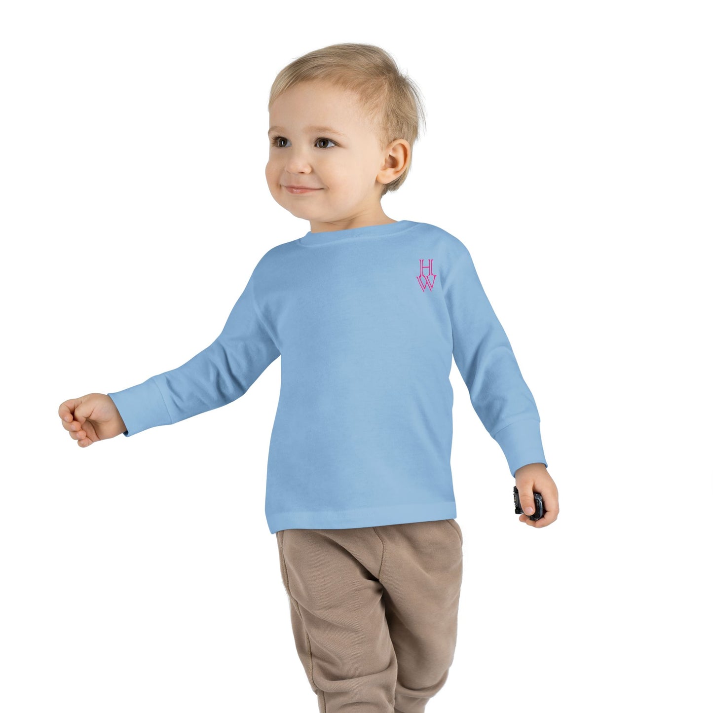HW Toddler Long-Sleeve Tee - Highlighter Wednesday