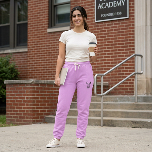 HW Antler Sweatpants - Highlighter Wednesday