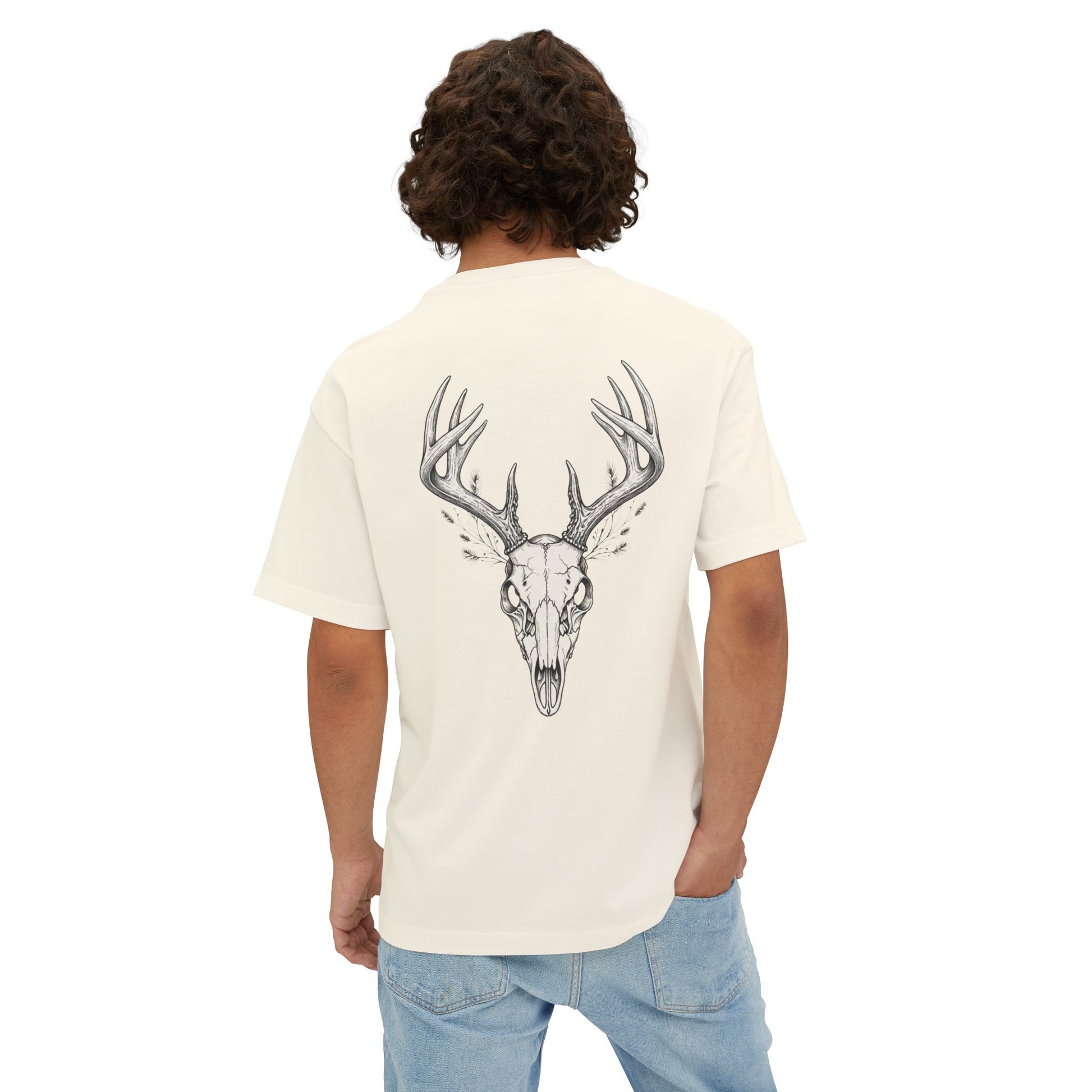 HW Antler Oversized Tee - Highlighter Wednesday