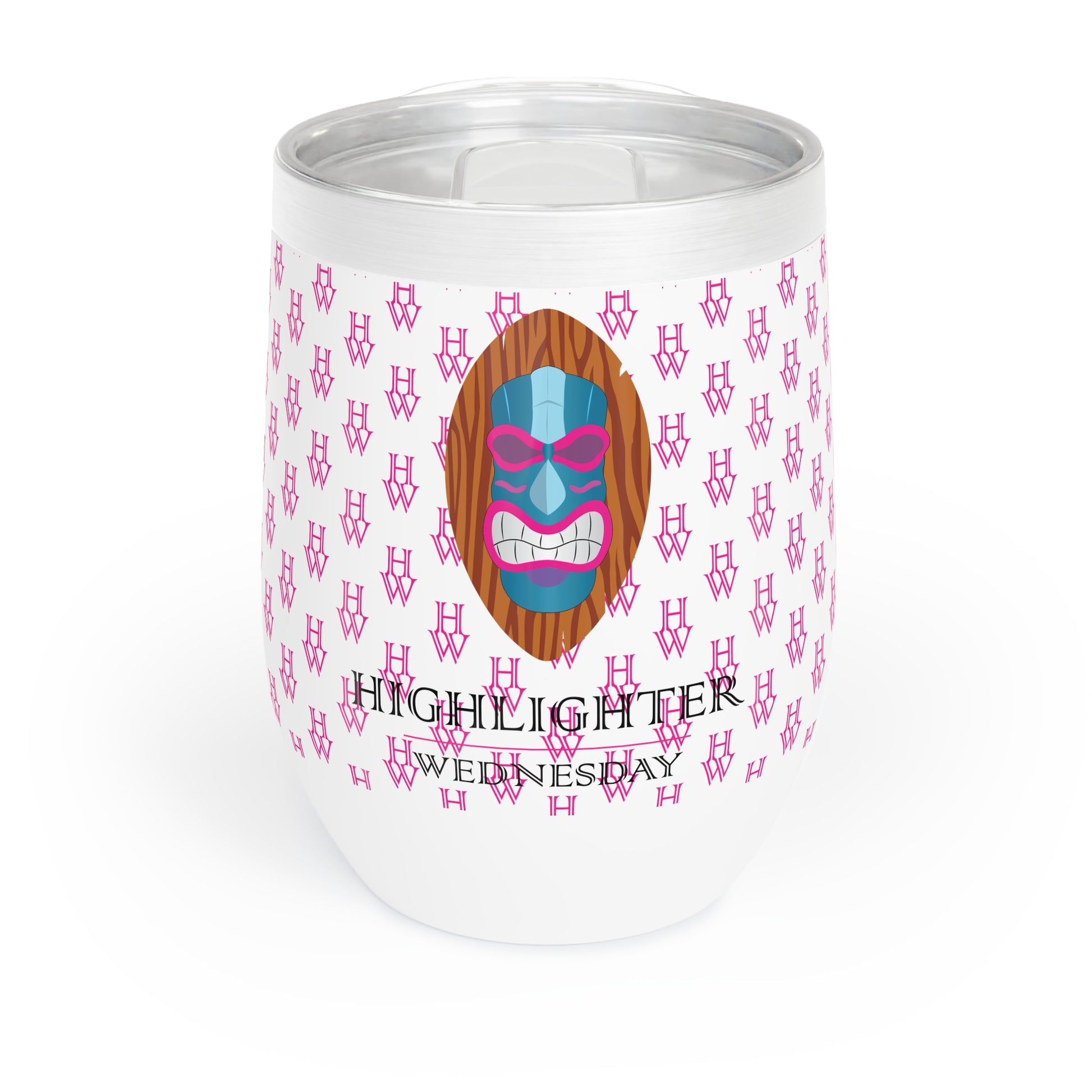 HW 12oz Stainless Steel Wine Tumbler - Highlighter Wednesday