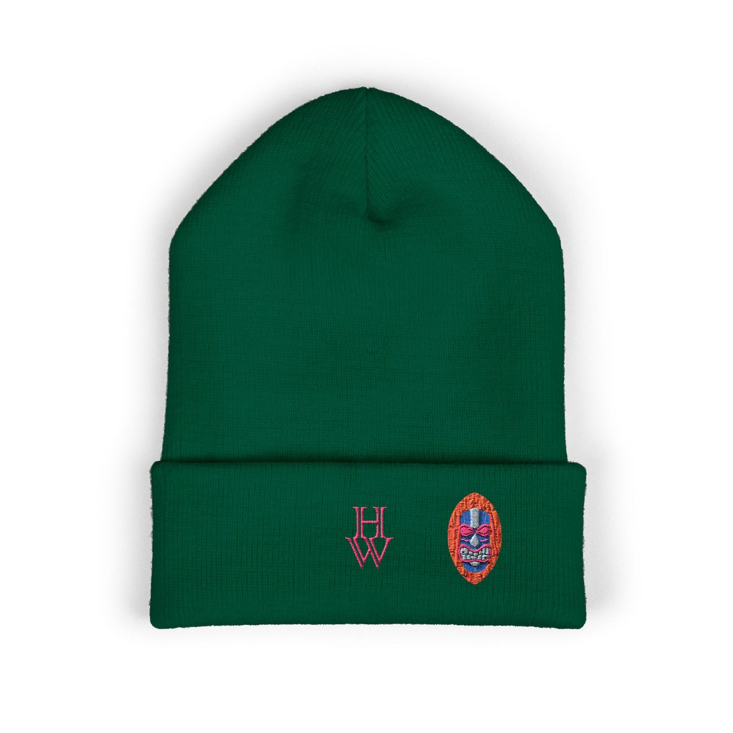 HW Embroidered Cuffed Beanie - Highlighter Wednesday