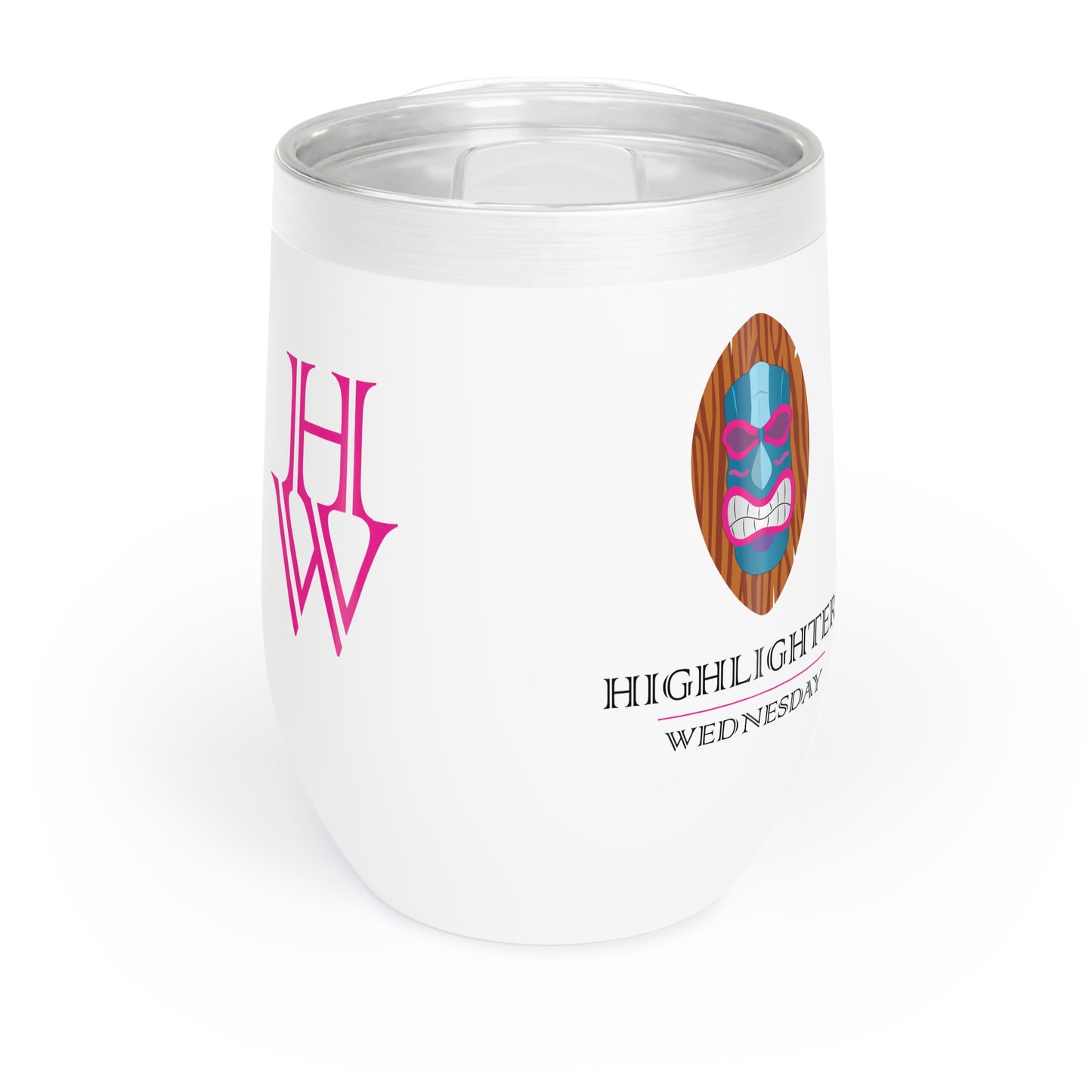 HW 12oz Stainless Steel Wine Tumbler - Highlighter Wednesday