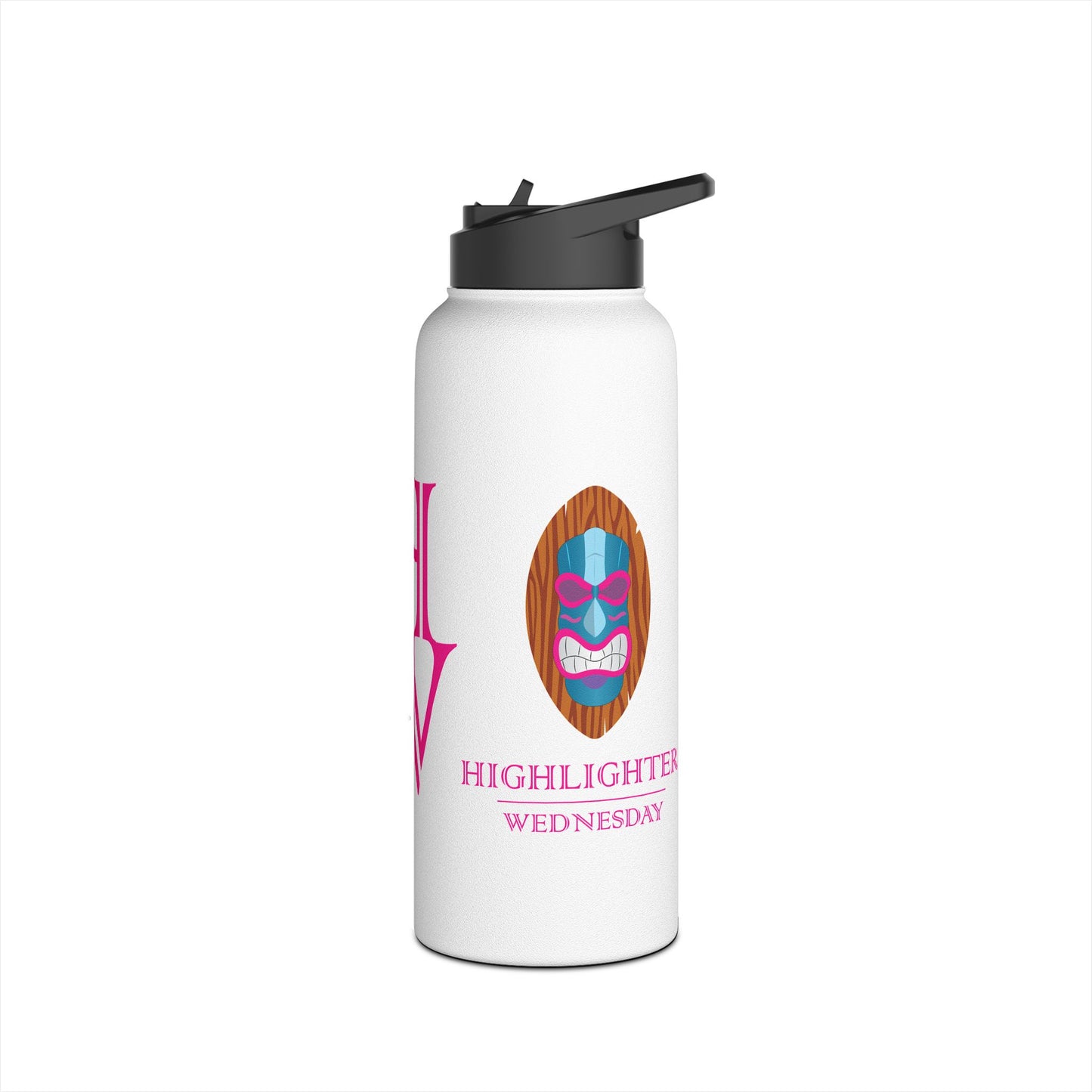 HW Stainless Steel Insulated Water Bottle - Highlighter Wednesday