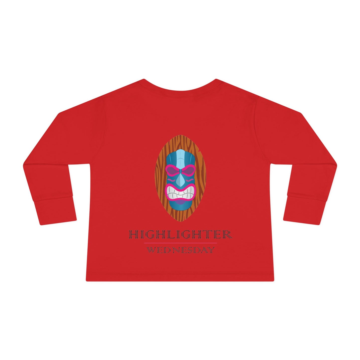 HW Toddler Long-Sleeve Tee - Highlighter Wednesday