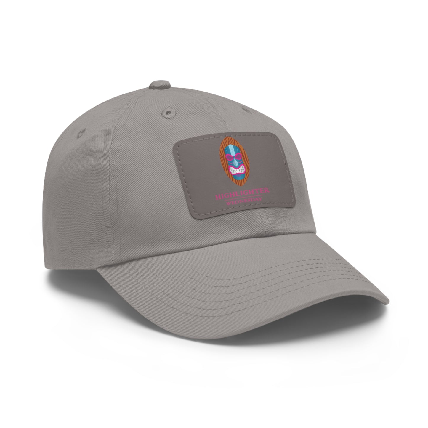 HW Personalized Dad Hat with Faux Leather Patch - Highlighter Wednesday