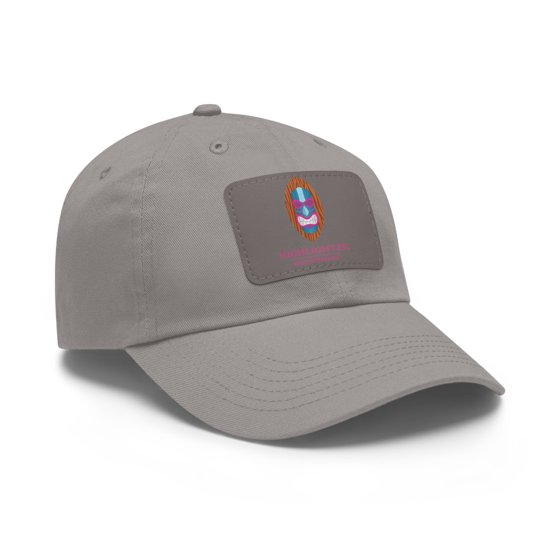 HW Personalized Dad Hat with Faux Leather Patch - Highlighter Wednesday