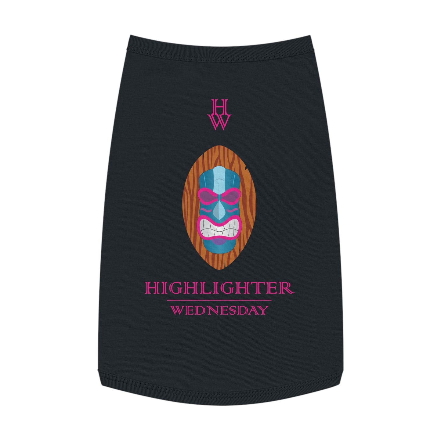 HW Pawfect Cotton Pet Tank - Highlighter Wednesday