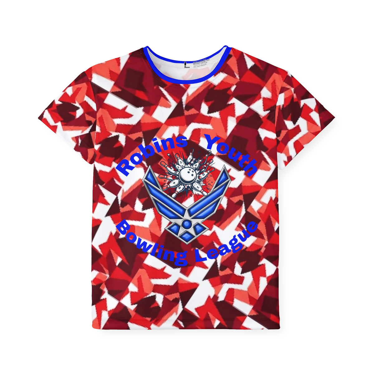 Robins Youth Bowling League Kids Jersey - Red