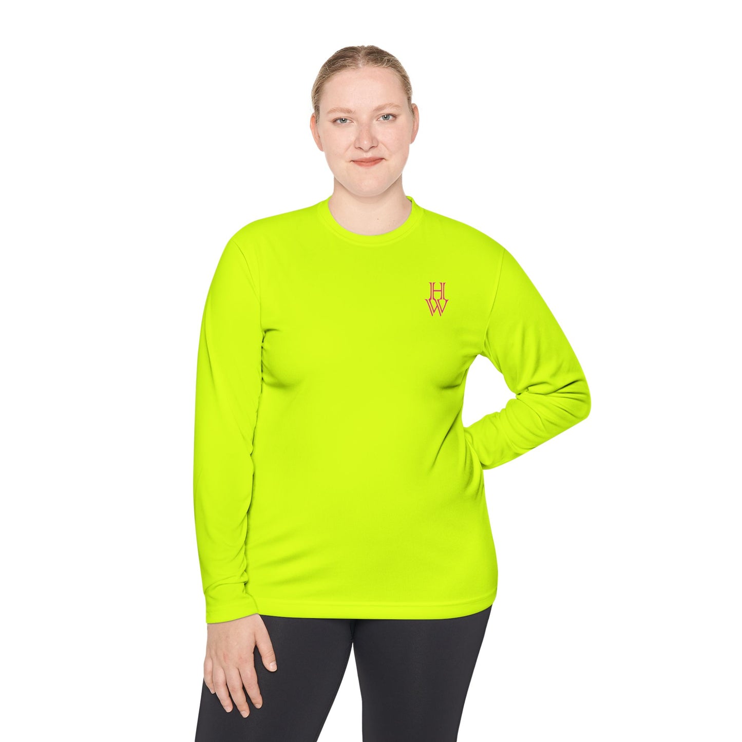 HW Moisture-Wicking Long Sleeve Tee - Highlighter Wednesday