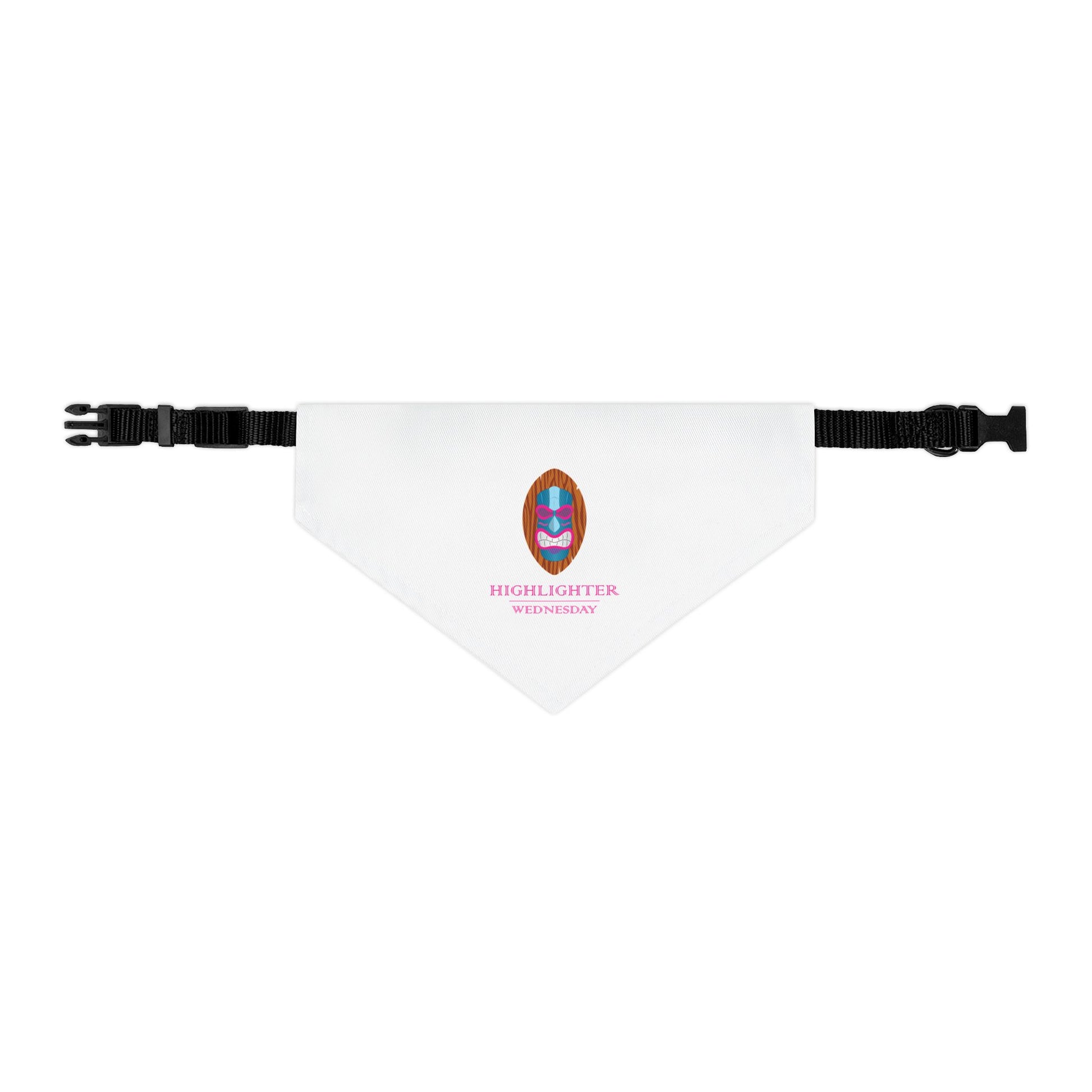 HW Pet Bandana Collar | Cute Pet Accessory - Highlighter Wednesday