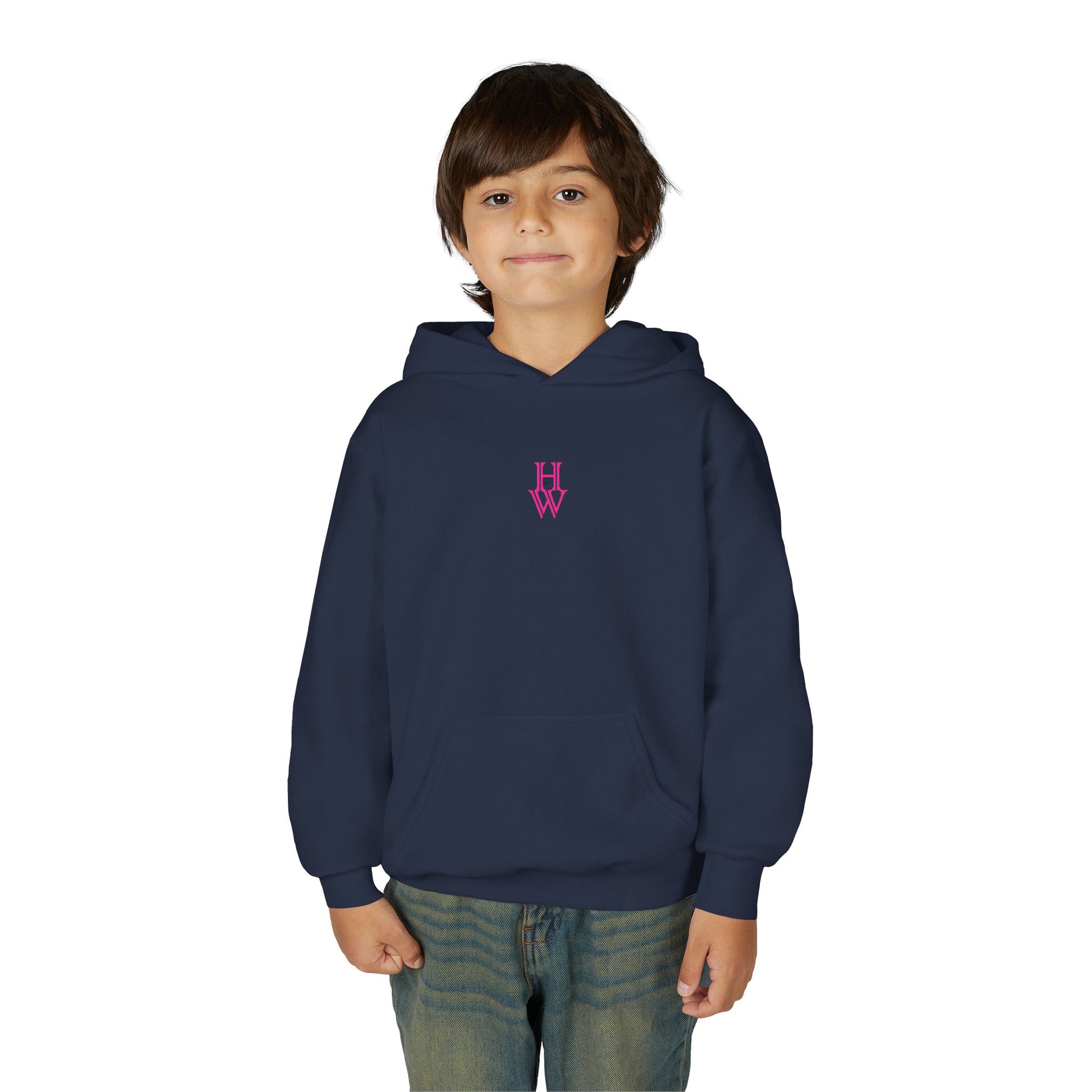 HW Youth Heavy Blend Hooded Sweatshirt - Highlighter Wednesday