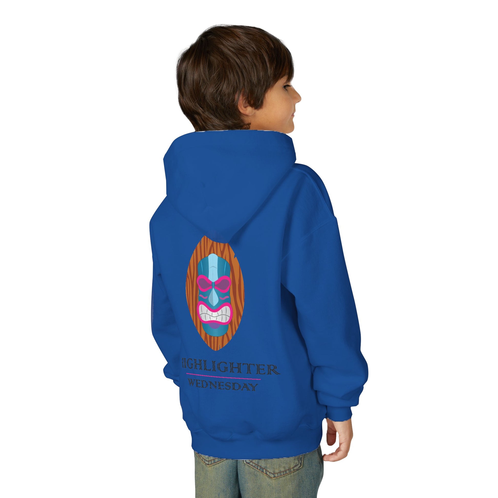 HW Youth Heavy Blend Hooded Sweatshirt - Highlighter Wednesday