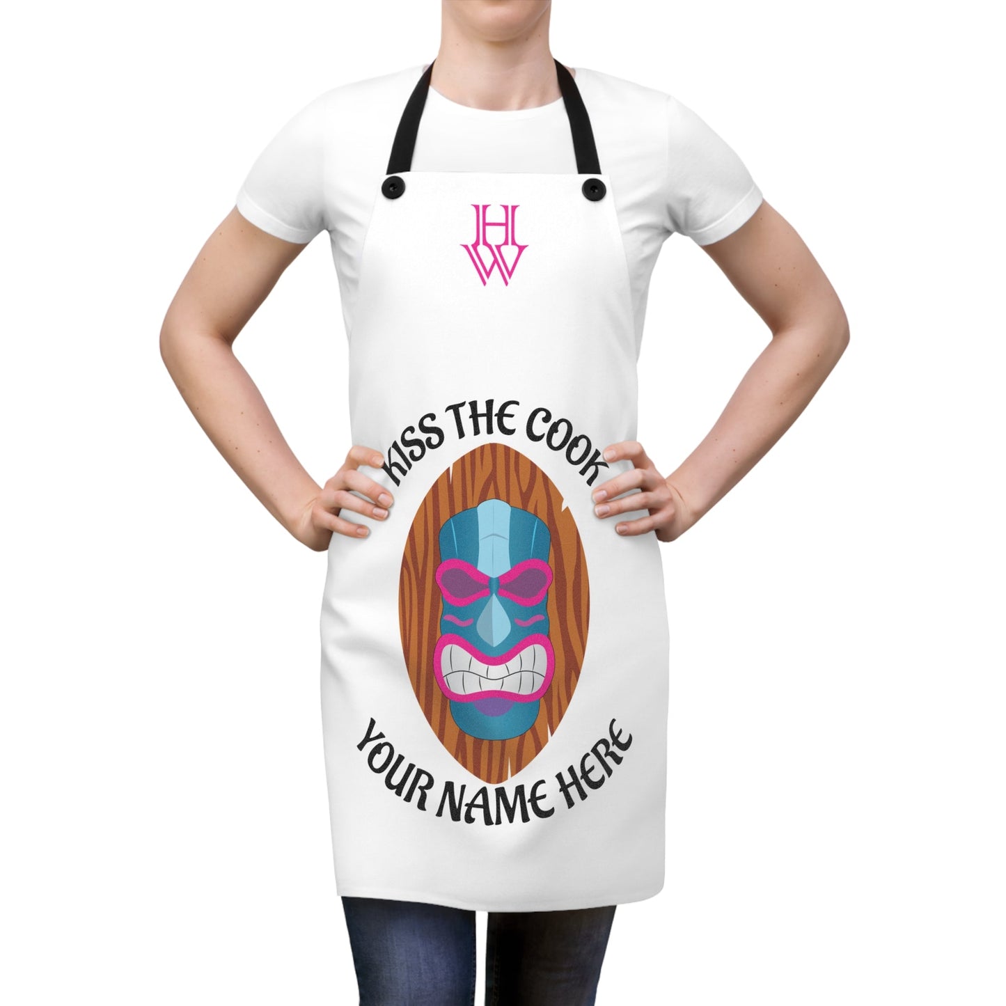 HW Kiss The Cook Apron Printify