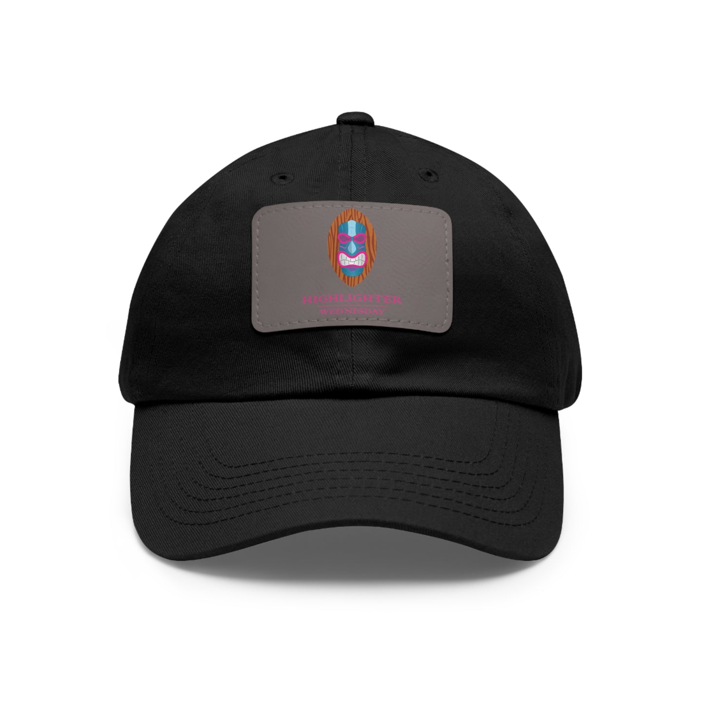 HW Personalized Dad Hat with Faux Leather Patch - Highlighter Wednesday