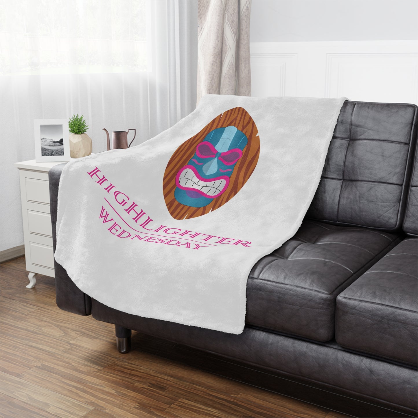 HW CloudSoft Fleece Blanket - Highlighter Wednesday