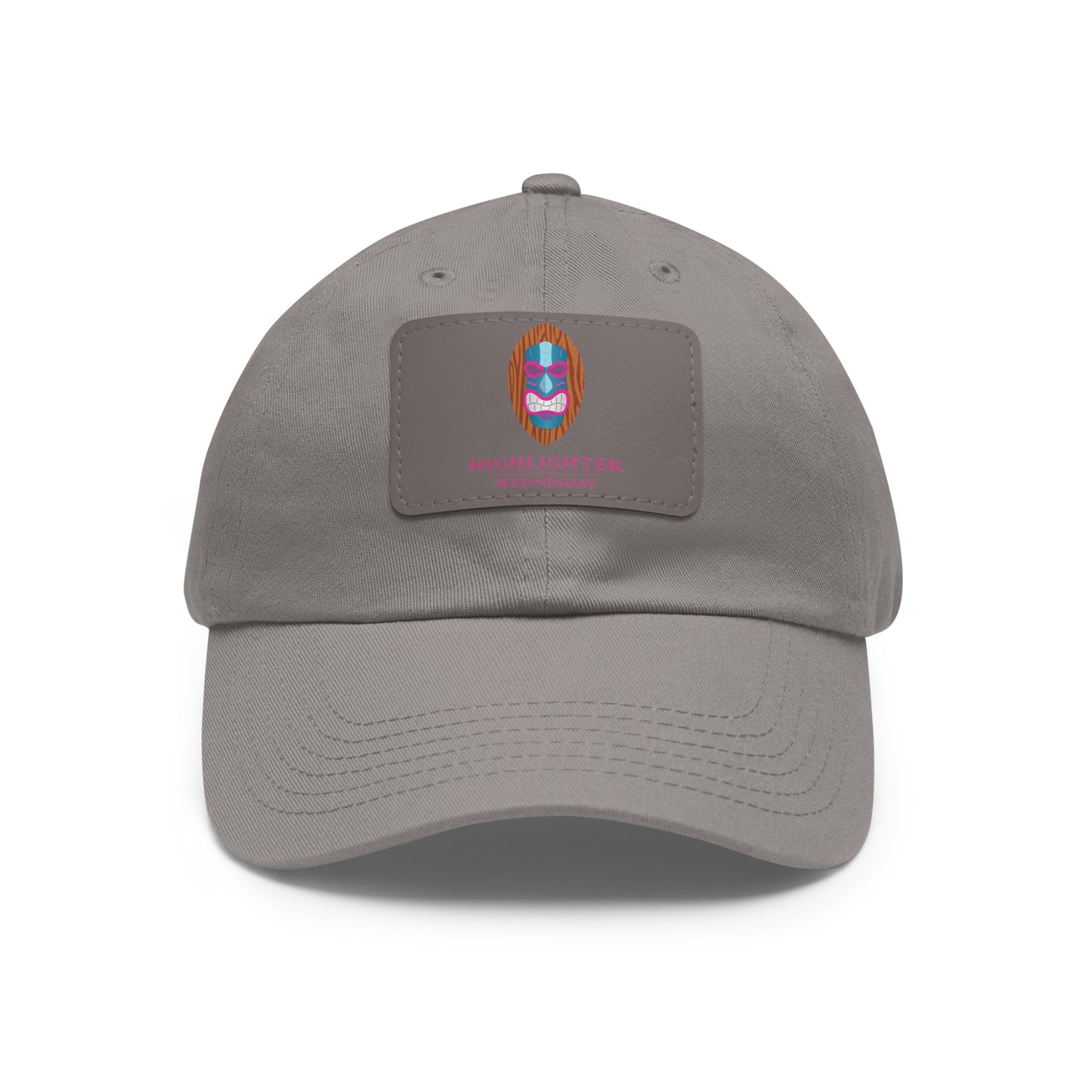 HW Personalized Dad Hat with Faux Leather Patch - Highlighter Wednesday