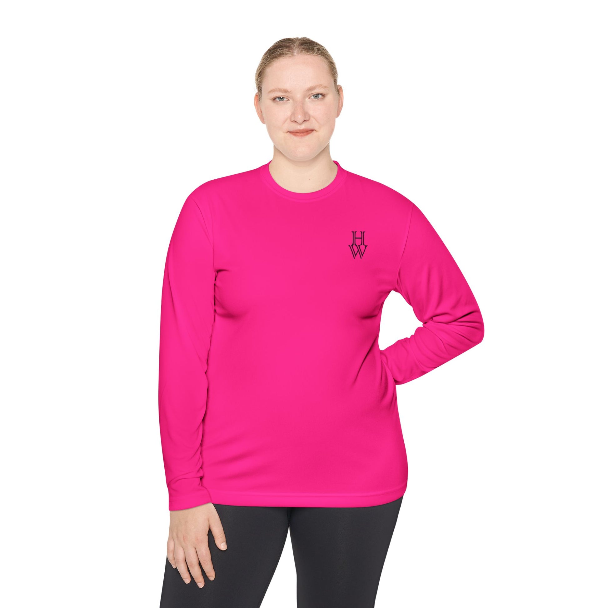 HW Moisture-Wicking Long Sleeve Tee - Highlighter Wednesday
