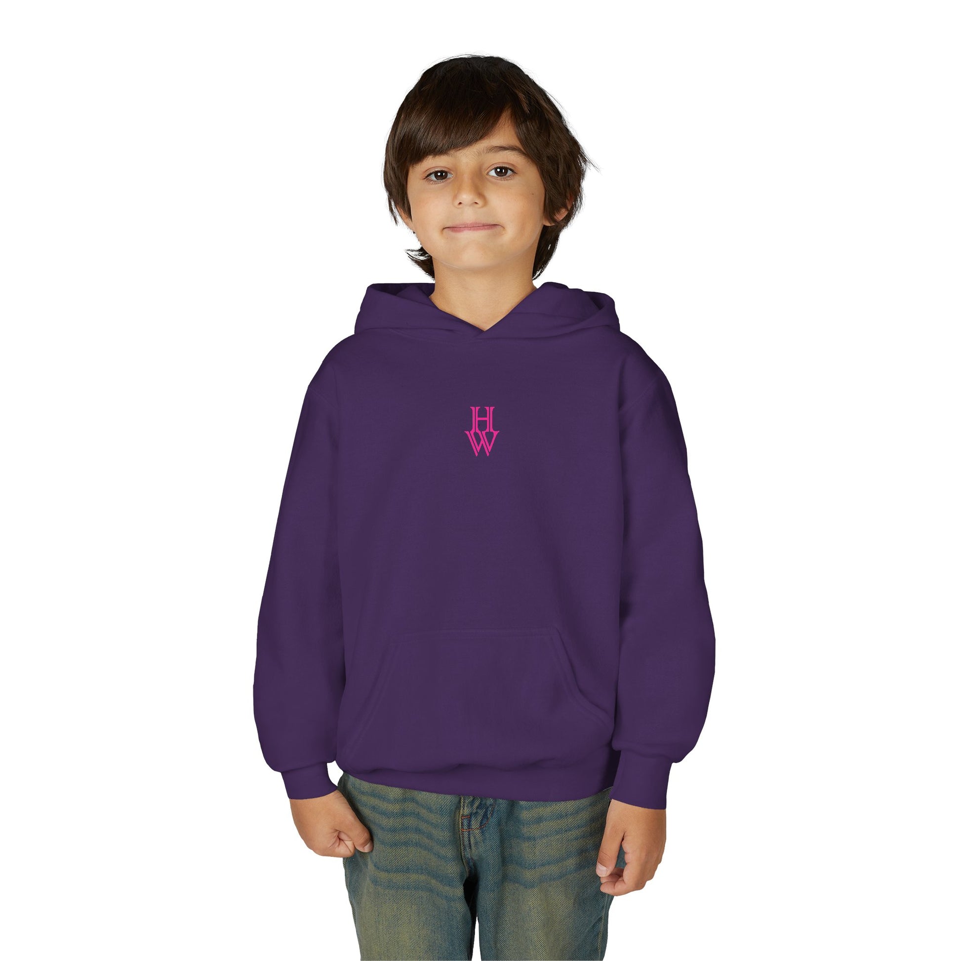 HW Youth Heavy Blend Hooded Sweatshirt - Highlighter Wednesday