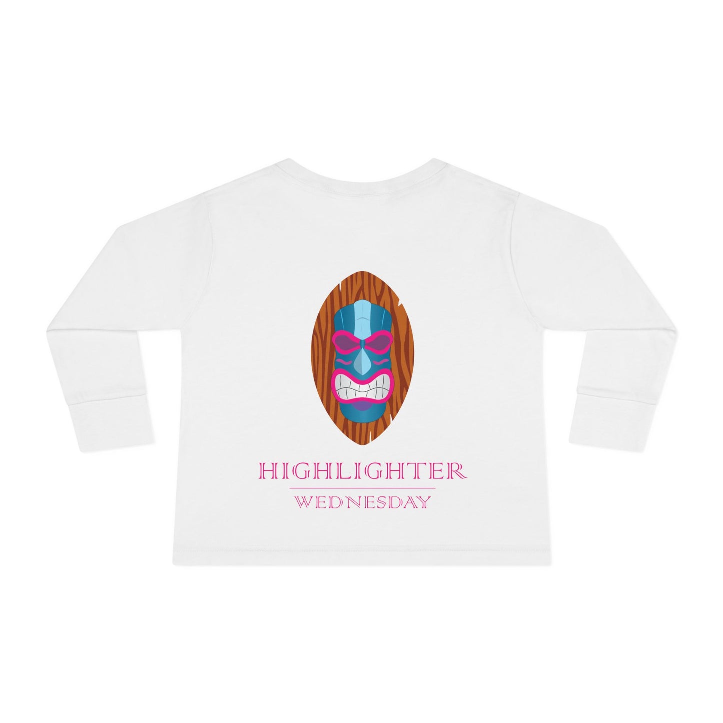 HW Toddler Long-Sleeve Tee - Highlighter Wednesday