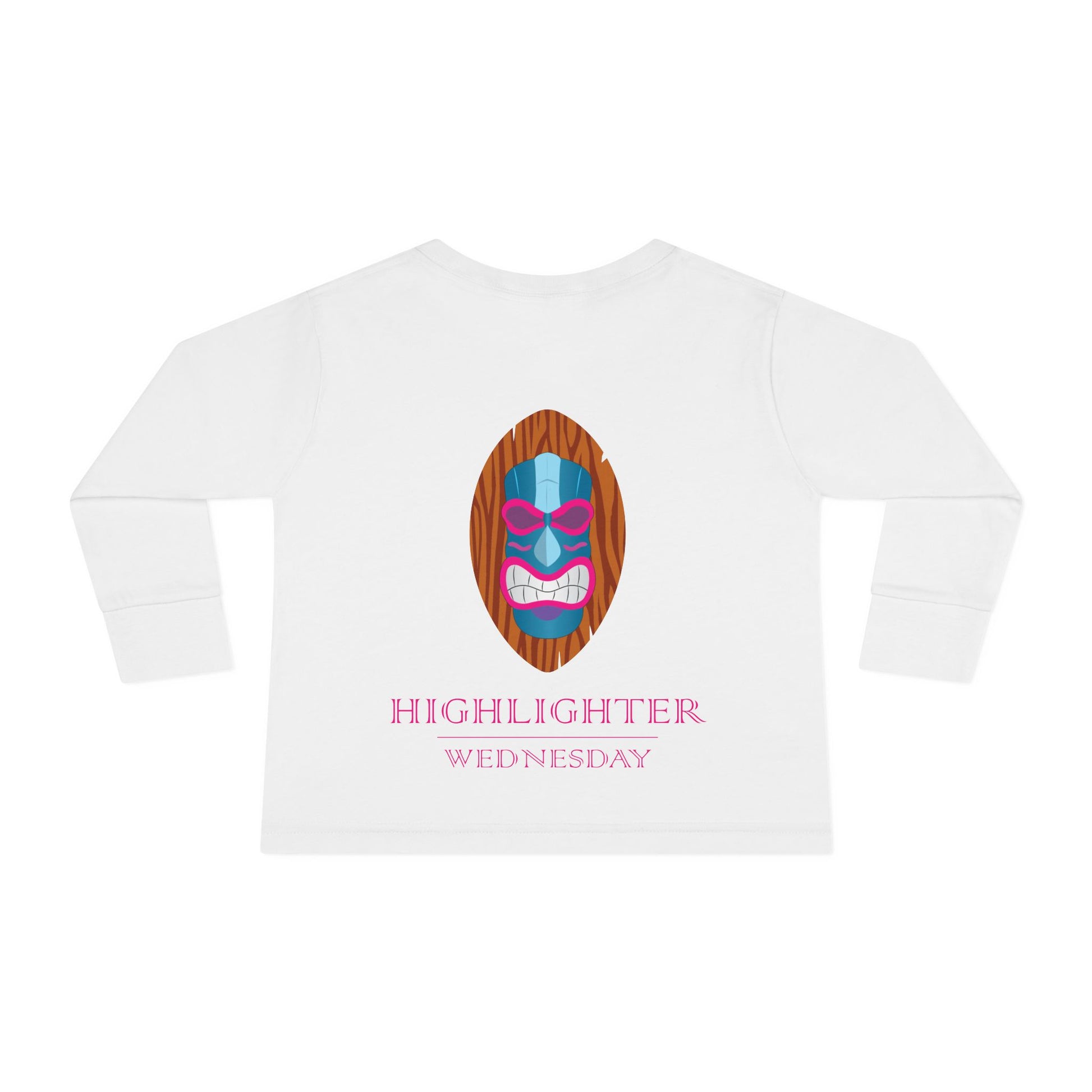 HW Toddler Long-Sleeve Tee - Highlighter Wednesday