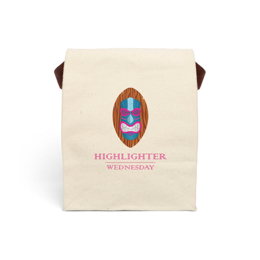HW Cotton Canvas Lunch Bag - Highlighter Wednesday