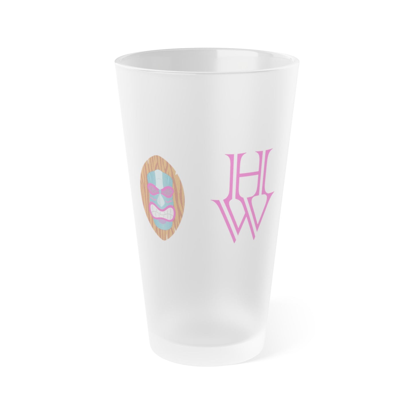 HW 16oz Frosted Pint Glass - Highlighter Wednesday