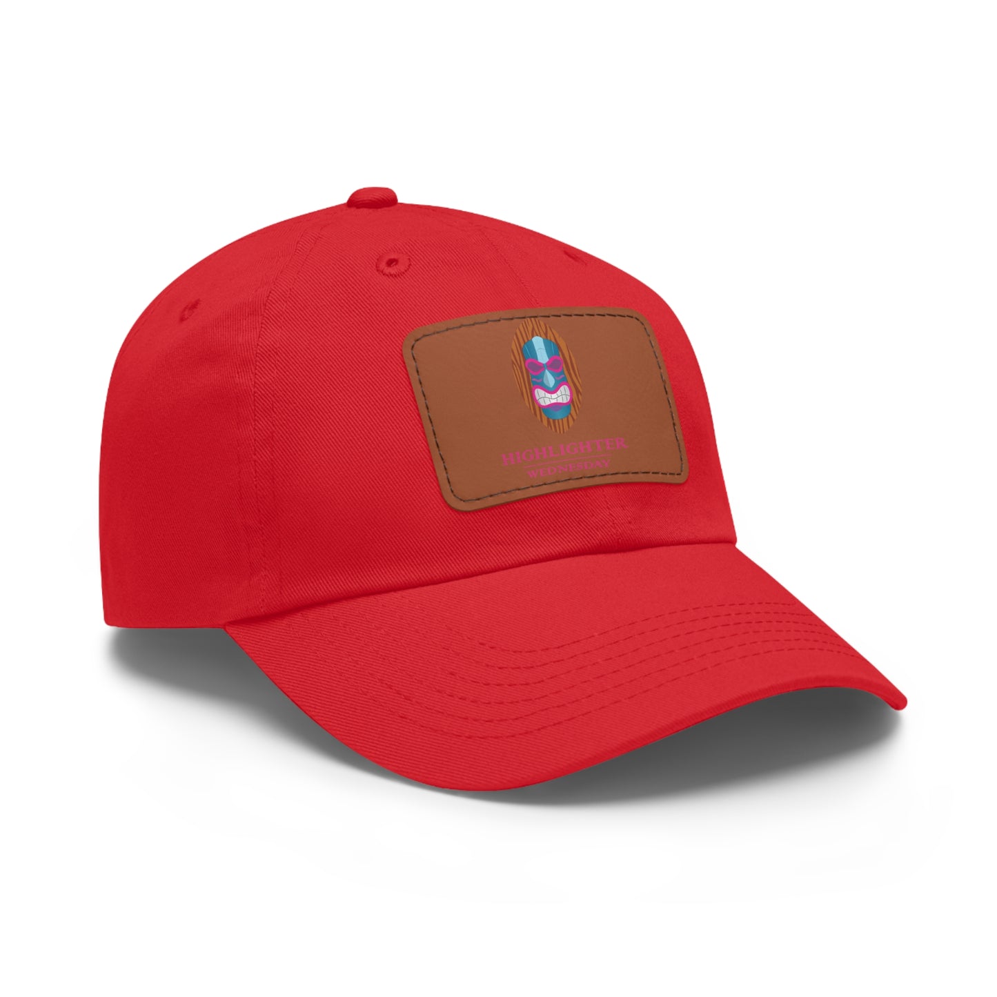 HW Personalized Dad Hat with Faux Leather Patch - Highlighter Wednesday