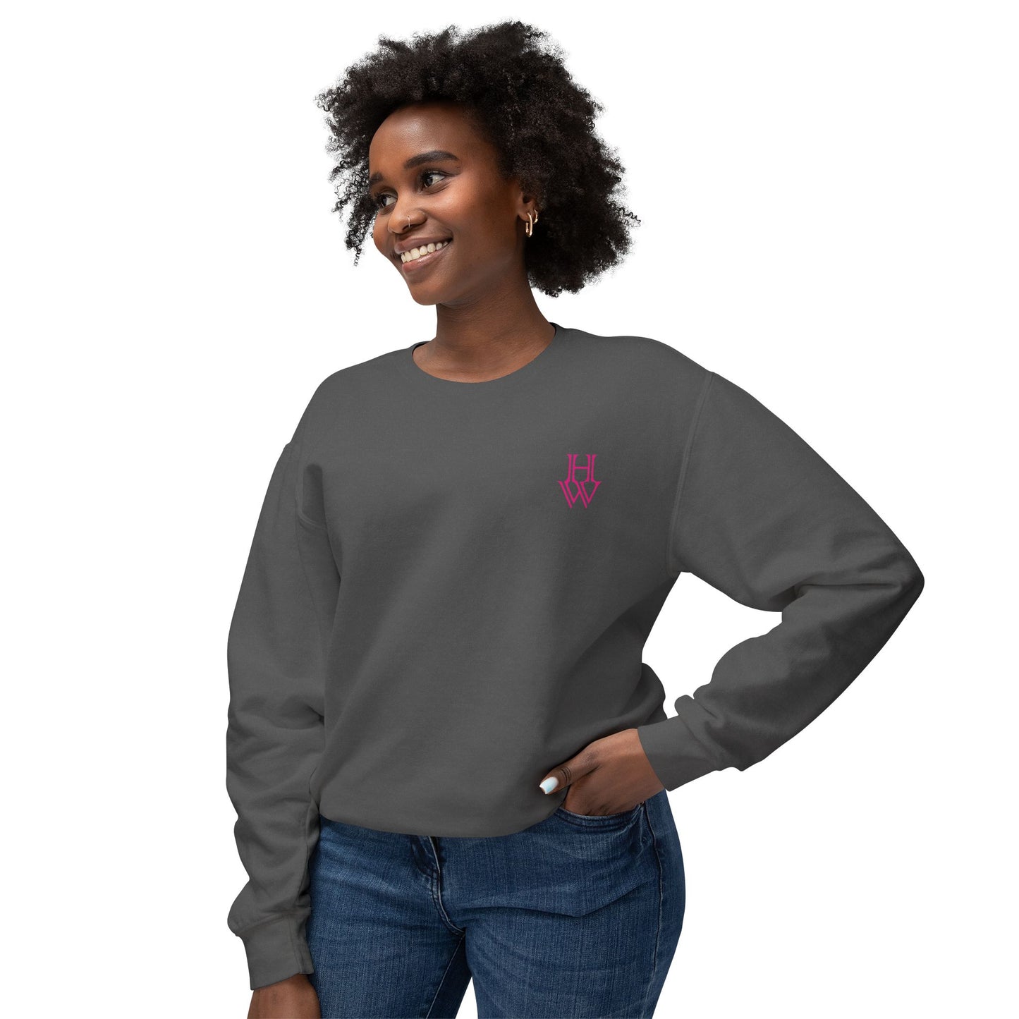 HW 100% Ring-Spun Cotton Crewneck Sweatshirt - Highlighter Wednesday