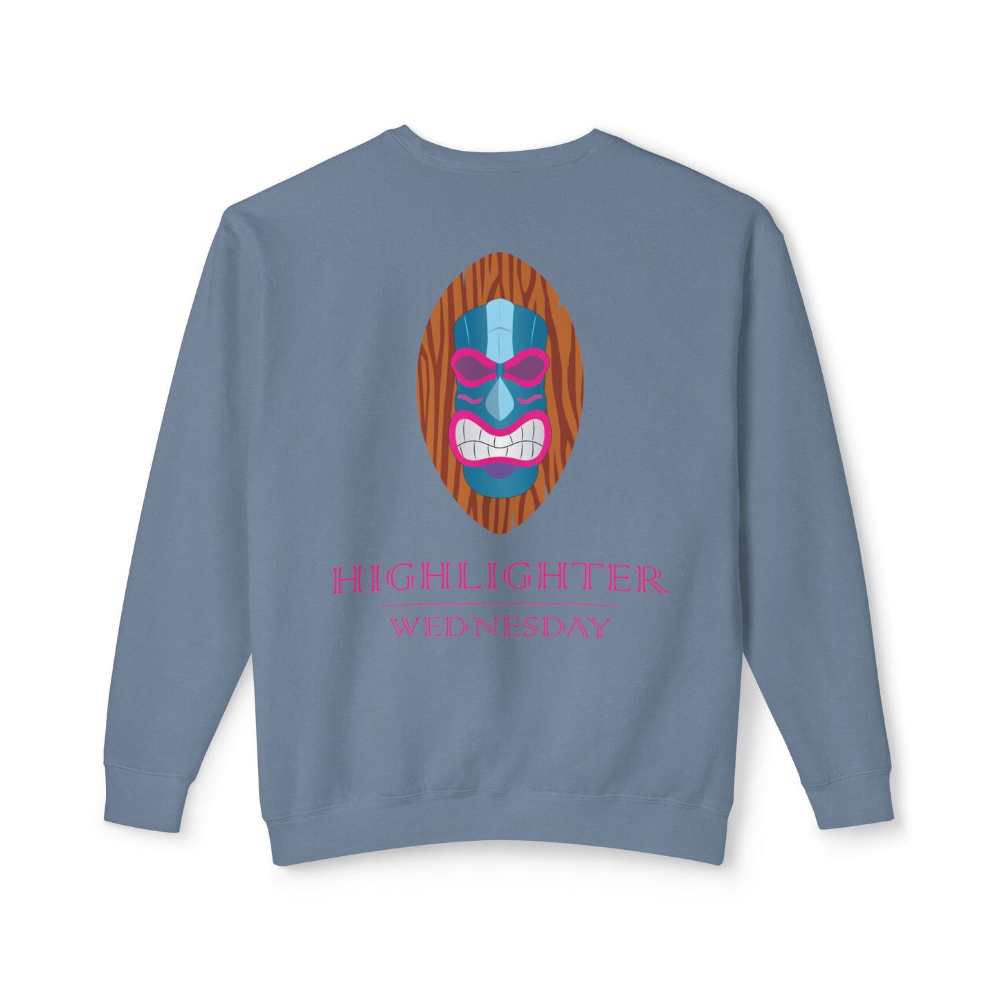 HW 100% Ring-Spun Cotton Crewneck Sweatshirt - Highlighter Wednesday