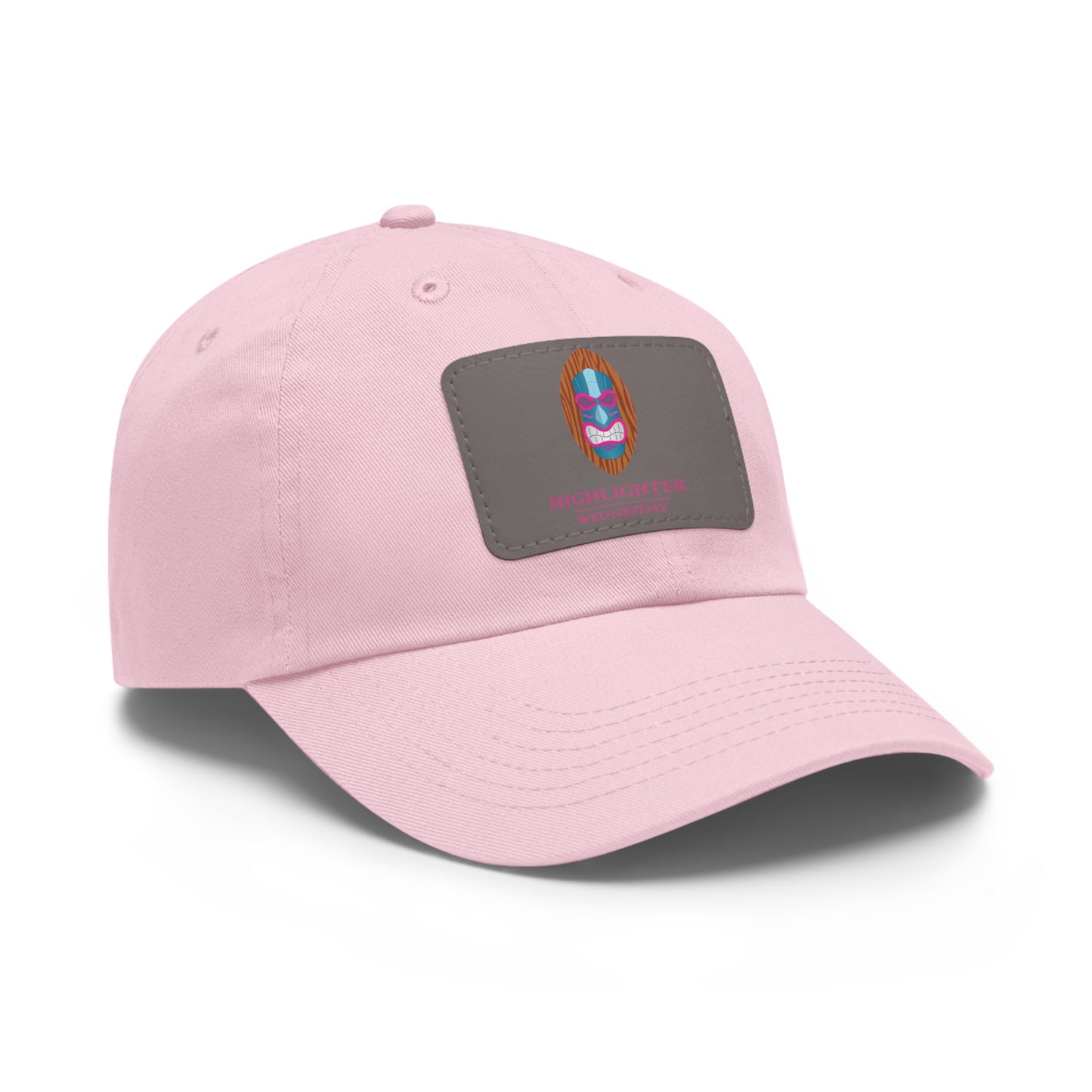HW Personalized Dad Hat with Faux Leather Patch - Highlighter Wednesday