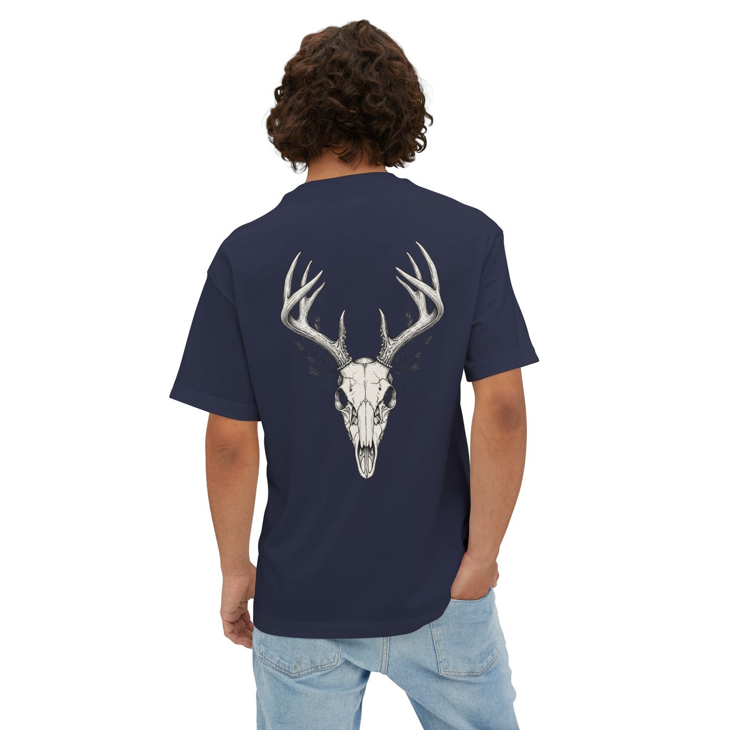 HW Antler Oversized Tee - Highlighter Wednesday