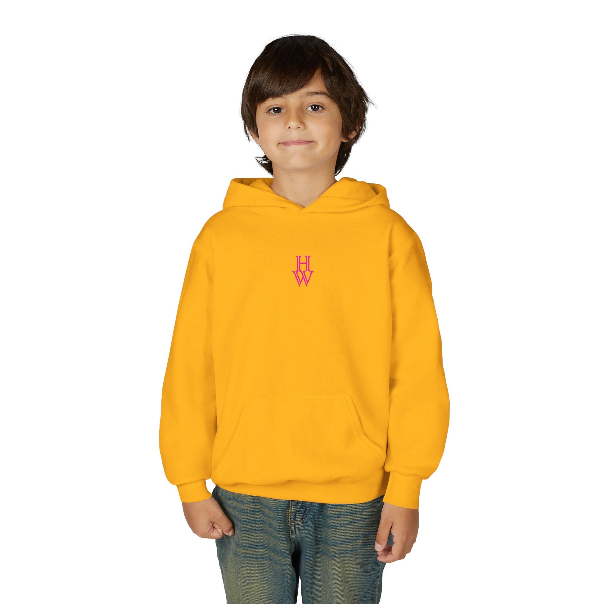 HW Youth Heavy Blend Hooded Sweatshirt - Highlighter Wednesday